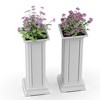 Dolonm Modern Pillar Plant Stand,Sturdy MDF for Indoor/Outdoor Use - 2 of 4