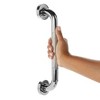Built Industrial 2 Pack Grab Bars for Bathtubs and Showers, 12 Inch Anti-Slip Handle for Elderly, Handicap, Seniors, Chrome - 4 of 4