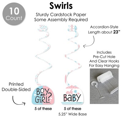 Blue and Pink Baby Gender Reveal Party Decoration Kit - 51 Pieces