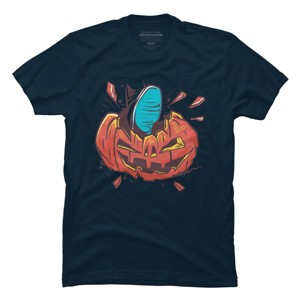Men's Design By Humans Halloween smashed pumpkin By BlackBerry55 T-Shirt - 1 of 2