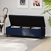 NicBex Modern 51.25" Storage Bench Wood Accent Stools with Cushioned Top for Bedroom and Entryway - 2 of 4