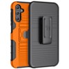 Nakedcellphone Rugged Case with Stand and Belt Clip Holster for Samsung Galaxy A14 5G Phone - 2 of 4