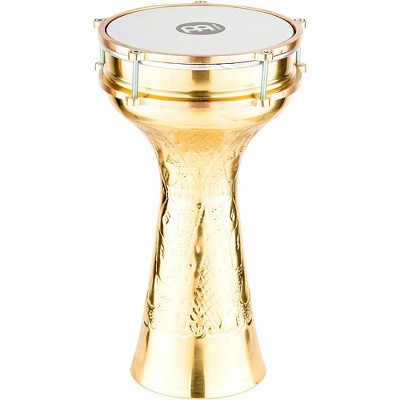 MEINL HE-215 Brass-Plated and Hand-Hammered Copper Darbuka