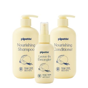 Pipette Leave-In Detangler 4.4 fl oz + Daily Nourishing Shampoo 11.2 fl oz + Daily Nourishing Conditioner 11.2 fl oz - 1 of 4