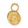 Black Bow Jewelry 14k Yellow Gold 3D Dumbbell Pendant - 2 of 4