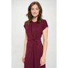 WEST K Women's Parker Cre-Neck Short Sleeve Knob-Front A-Line Midi Dress - 4 of 4