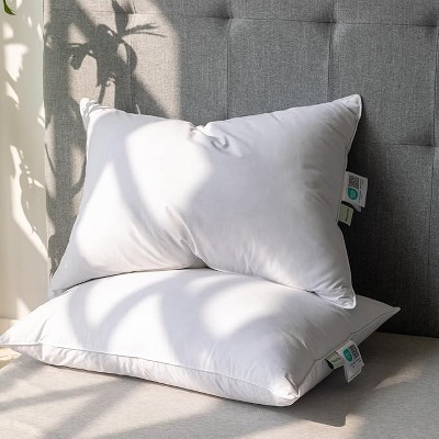BAFODE Goose Feather Down Pillows Set of 2,Luxury Soft Feather Down Pillow for Sleeping