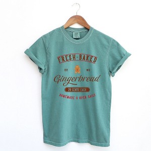 Simply Sage Market Women's Fresh-Baked Gingerbread Short Sleeve Garment Dyed Tee - 1 of 4