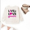 The Juniper Shop Live Love Gymnastics Youth Sweatshirt - 3 of 4