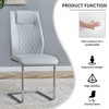 LOVMOR Dining Chairs Set, kitchen & Dining Room Chairs with Metal Legs and Faux Leather Padded Seat, kitchen Chairs w/ High Back - 4 of 4
