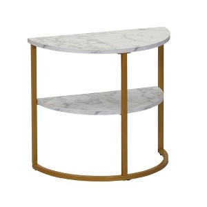 Household Essentials Half Moon Side End Table - 1 of 4