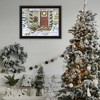 SEVOBAL Wall Art Christmas Holiday Porch Framed Decor for Living Room Farmhouse Seasonal Display, Black, 14"*1"*18" - 3 of 4