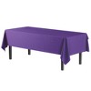 Crown Premium Quality Plastic Tablecloth 54 Inch. x 108 Inch. Rectangle - 6 Pack - 2 of 3