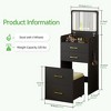 Fredees 3-in-1 Vanity Desk with Flip Top Mirror and Lights. - 2 of 4