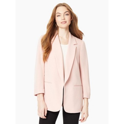 Jones New York Notch Collar Rolled Cuff Blazer
