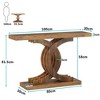 Resenkos Entryway Table, Console Sofa Table,39" Farmhouse Console Table Entryway Table with Geometric Base,Grey - 3 of 3