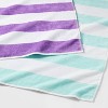 2pk Striped Beach Towel Bundle - Sun Squad™ - 4 of 4