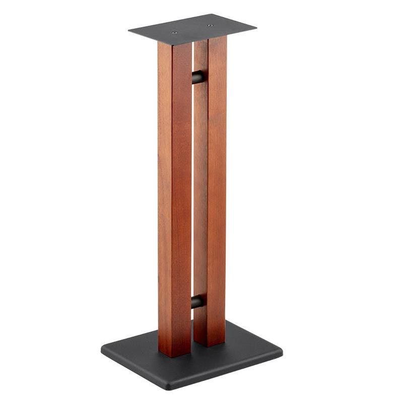 Monolith Speaker Stands - 28 Inch, Cherry (Each), 50lbs Capacity, Adjustable Spikes, Sturdy Construction, Ideal For Home Theater Speakers, 2 of 7