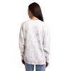 Jujutsu Kaisen Gojo & Itadori Kanji Women’s White Cloud Wash Crew Neck Long Sleeve Fleece Sweatshirt - 4 of 4