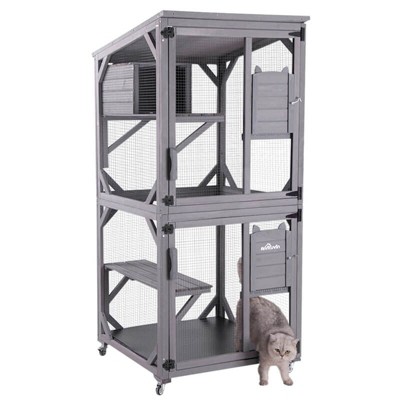 Aivituvin Cat House, Outdoor Cat Catio (Inner Space 13.2ft²)-AIR22