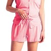 Softies Women’s Cap Sleeve PJ Shorts Set with Contrast Piping - image 4 of 4