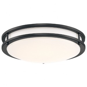 Access Lighting Solero Iii 1 - Light Flush Mount in  Matte Black - 1 of 3