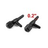 Unique Bargains Aquarium Plastic 5mm Dia 2 Way Air Control Valve Tubing Connectors 10 Pcs - 2 of 3