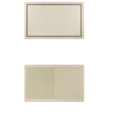 Unique Bargains 2 Pcs Modern Comfort Non-Slip Absorbent Kitchen Mats