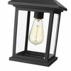 Portland Outdoor Pendant Light - 8" x 13.5" - Dimmable Glass Fixture, Wet Rated, 1 Bulb - 3 of 4