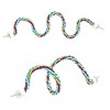 Zodaca 2 Pack Bird Rope Perch for Parakeet, Cockatiel, Parrot, Sugar Glider Cage Accessories Toys, 35 in - 4 of 4