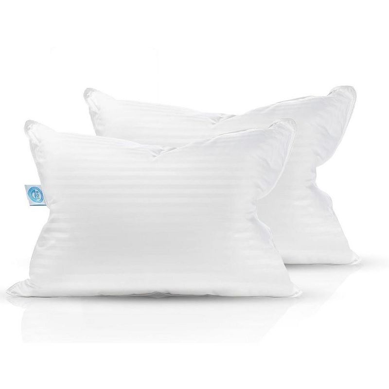 East Coast Bedding Balanced Dream 50/50 Goose Feather Down Pillow Set of 2, 1 of 3