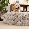 Extra Large Floor Cushion 180x110cm, Premium Family Lounger with Storage Pocket & Anti-Slip Base, Washable Pet-Friendly Design ,brown - 2 of 4