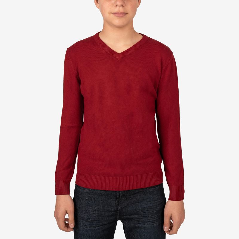 X RAY Boy's Basic V-Neck Sweater, 1 of 6