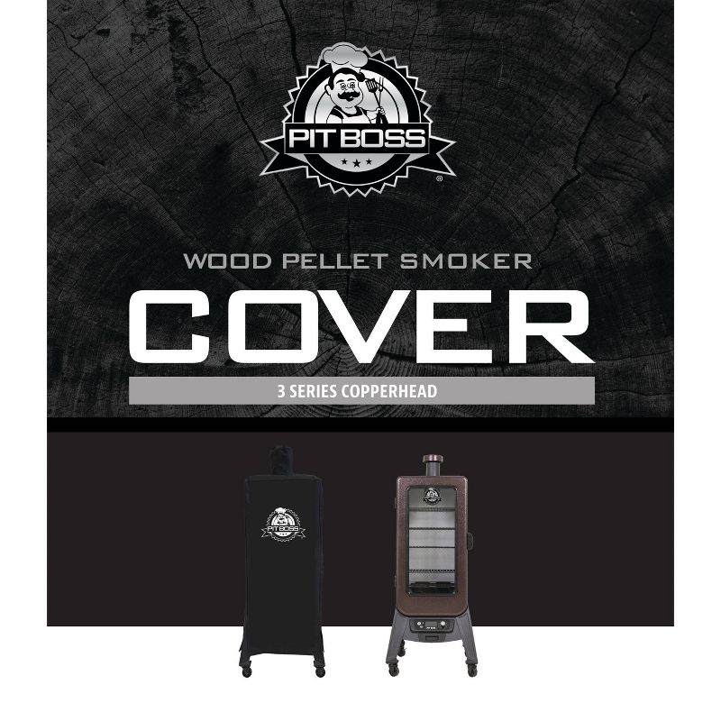 Pit Boss 3 Series Pellet Smoker Cover Black, 4 of 5