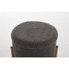 NicBex Modern Round Storage Ottoman Versatile Foot Stool with Metal Base, Removable Lid for Bedroom, Living Room, Gray - 2 of 4