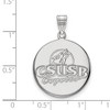 Black Bow Jewelry 10k White Gold California State San Bernardino Coyotes NCAA Large Pendant - 2 of 3