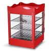 WeChef 3 Tier Commercial Food Warmer Display Case Countertop Pizza Top Rack 600W red - 2 of 4