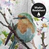 Americanflat 71" x 74" Shower Curtain, Robin And Apricot Tree Blossom 1 by Suren Nersisyan - 3 of 4