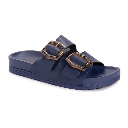 Muk Luks Women's Grand Cayman Sandals -navy 8 : Target