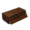 ACEPANO 47.2 in. W Modern Rectangular Wooden Coffee Table with 4 Drawers & 2 Display Shelves for Living Room-Brown - 4 of 4