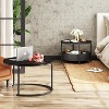Coffee Table Set, Round Nesting Small Tables with Storage for Living Room, Apartment, Bedroom, 31.5" & 23.6" - 2 of 4