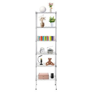 BestMassage 6-Tier Wire Shelf Unit Heavy-Duty Metal Shelving with Stable Base for Organizing Books Toys Clothes Kitchenware - 1 of 4