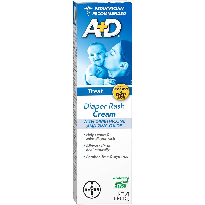 A+D Zinc Oxide Diaper Rash Cream - 4oz, 6 of 7