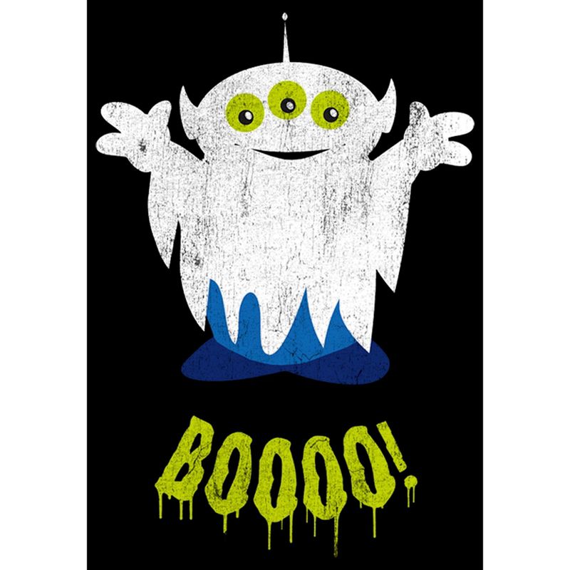 Juniors Womens Toy Story Halloween Squeeze Alien Boo Ghosts T-Shirt, 2 of 5