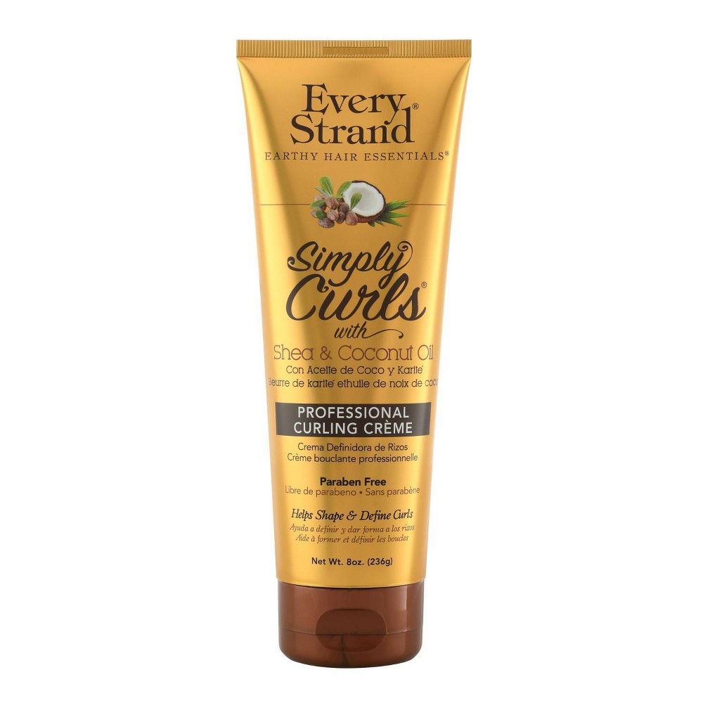 Photos - Hair Styling Product Every Strand Curling Creme Simply Curls Coconut Oil & Shea Butter - 8oz