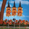 Collections Etc Solar Powered Jack-O'-Lantern Garden Stakes - Set of 3 - 2 of 2