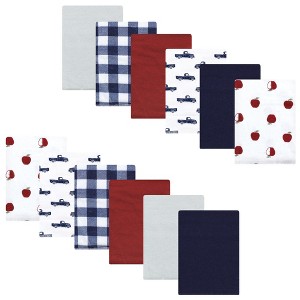 Luvable Friends Hudson Baby Flannel Burp Cloths 12pk - 1 of 2