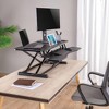 FlexPro Hero Standing Desk Converter - 37” Sit to Stand Desk with Keyboard Tray – Stand Steady - image 4 of 4