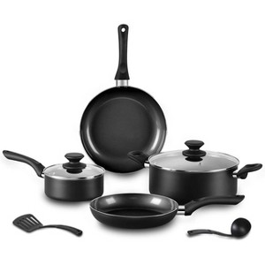 Aoibox 8-Piece Ceramic Nonstick Cookware Set with Frying Pans, Saucepans, Shovel & Ladle, Induction Safe, Easy Clean, Oven Safe - 1 of 4
