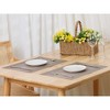 Unique Bargains Dining Table Washable Vinyl PVC Weave Placemats 18 x 12 Inches 6 Pcs - 2 of 4